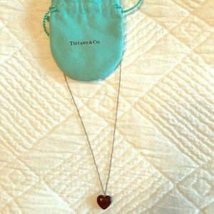 Beautiful Tiffany Sterling silver heart necklace